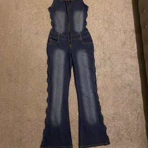 Neeso denim flared jumpsuit